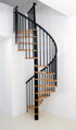 Minka Točité schody Spiral Effect priemer 160cm, konštrukcia ČIERNA