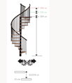 Minka Točité schody Spiral Effect 140cm