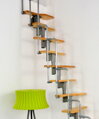 Minka Mlynárske schody Twister 12 modulov - odtieň BUK, konštrukcia ŠEDÁ