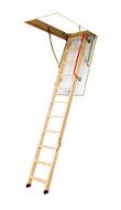 Segmentové sklápacie a výsuvné schody s dreveným rebríkom Fakro | internetovestavebniny.sk