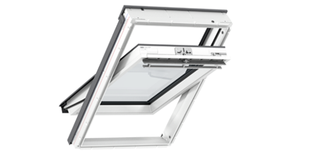 VELUX GGL 2068, biele drevo, zasklenie 68