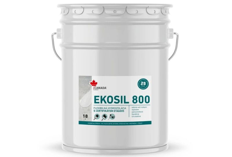Canada Rubber Ekosil 800 - hydroizolácia strechy so životnosťou až 25 rokov Canada Rubber Ekosil 800 - hydroizolácia strechy so životnosťou až 25 rokov