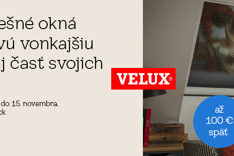 Velux cashback jeseň 2026